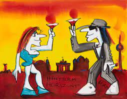 Udo lindenberg malt ja auch likörelle. Hinterm Horizont In Siegen Der Panikrocker Stellt Aus Ww Kurier De