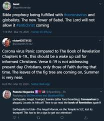 Maybe you would like to learn more about one of these? Coronavirus Prophecy Are We Living In The End Times Clock Is Ticking Weird News Express Co Uk