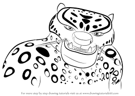 Learn How To Draw Tai Lung From Kung Fu Panda 3 Kung Fu Panda 3 Step By Step Kung Fu Panda Kung Fu Panda 3 Panda Coloring Pages