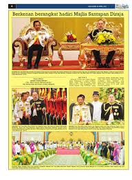 Pada isnin, 24 april 2017 bersamaan 27 rejab 1438h, telah berlangsungnya majlis pertabalan sultan muhammad ke v sebagai yang dipertuan agong malaysia ke 15 di istana negara, kuala lumpur. Pelita Brunei Rabu 26 April 2017 By Putera Katak Brunei Issuu