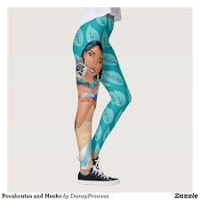 Pocahontas And Meeko Leggings Zazzle Com Pocahontas Leggings Princess Zelda