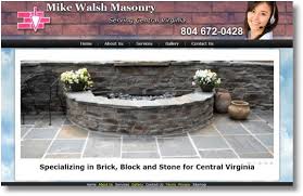 We offer the widest selection of brick available in our service area, which we serve from locations in richmond, williamsburg, chesapeake, fredericksburg and saluda, virginia. Mike Walsh Brick Masonry Richmond Va Web Design