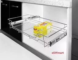 First, lay container inside cabinet and mark position of feet. Kitchen Cabinet Pull Out Basket 900mm Lazada