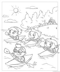 Free printable coloring pages little einsteins coloring pages. Little Einsteins Coloring Pages Canoeing Coloring4free Coloring4free Com