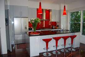 Red black and white kitchen decor. Pin On Ideas For The House