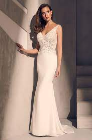 Mikaella Bridal Designer Wedding Dresses Made With Love In Canada Fit And Flare Wedding Dress Wedding Dresses Kleinfeld Sleek Wedding Dress