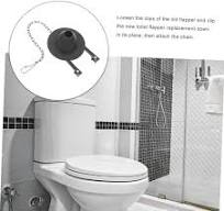 KITANDOVE Lot de 2 couvercles de clapet de toilette à une rangée en PVC  accessoire de joint de réservoir de toilette remplacement noir de 2 pouces  : ...