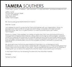 Chemical Engineer Cover Letter Sample Cover Letter Templates Examples