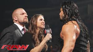 With joe anoa'i, steve austin, sasha banks, dave bautista. Triple H Announces Roman Reigns Fate On The Road To Wrestlemania Raw February 2 2015 Youtube