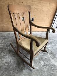 Used Normal Wear Antique Rocking Chair Cushion Needs To Be Re Done Make An Offer Antique Rocking Chairs Rocking Chair Rocking Chairs For Sale