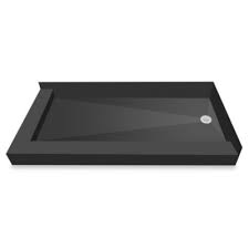 Tile Redi Usa Redi Base 37 X 54 Double Curb Shower Pan With Right Drain Black Shower Pan Tile Redi Shower