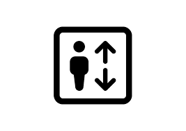 Black Simple Elevator Vector Icon Space Icons Vector Icons Icon