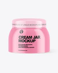 Collection of free customizable mockups to beautifully present your design projects. Glossy Cream Jar Mockup In Jar Mockups On Yellow Images Object Mockups
