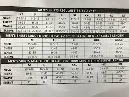 Pendleton Shirt Size Chart For Men