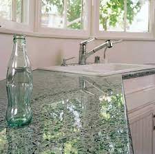 Recycled Glass Countertop With