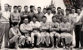 The National Water Polo Team Of Yugoslavia Before The 1956 Melbourne Olympic Games Trainer Lovro Stakula Dragoslav Siljak Jan Water Polo Teams 1956 Olympics