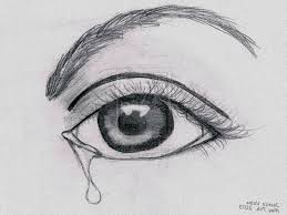 Drawing of crying eyes clipart. Sad Eyes Drawing Images