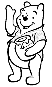 Butterflies and bugs, coloring pages, kids printables. Coloring Page Of Winnie The Pooh With The Jar Of Honey