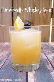 Limoncello Whiskey Sour Recipe Sour Cocktail Whiskey Sour Alcohol Recipes