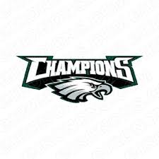 Graceful eagle logo icons to inspire graphic designers. Philadelphia Eagles Super Bowl Champions Logo Sports Nfl Football Your One Stop Iron On Transfer Decal Super Shop Eironons Com