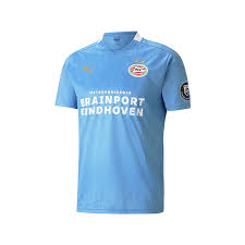 Alle infos zum verein psv eindhoven ⬢ kader, termine, spielplan, historie ⬢ wettbewerbe: Puma Psv Eindhoven Kinder Auswarts Trikot 2020 21 Hellblau Weiss Fussball Shop