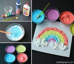 How To Make Puffy Paint Rainbow Crafts Crafts Homemade Puffy Paint