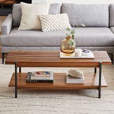 Shop the west elm tables collection on chairish, home of the best vintage and used furniture, decor and art. Slatted Wood Coffee Table