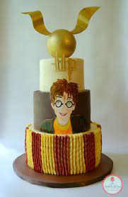 Three Tiered Harry Potter Birthday Cake By Dough Re Mi Designs In Fort Worth Tx Botto Harry Potter Book Cake Harry Potter Birthday Cake Harry Potter Desserts