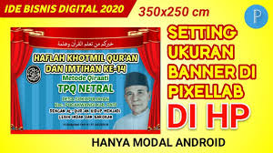 Maybe you would like to learn more about one of these? Cara Setting Ukuran Desain Banner Ukuran 250 X 350 Cm Di Hp Aplikasi Pixellab Dicetak Tidak Pecah Youtube