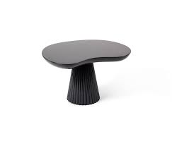 Round coffee table in glass and walnut. Mira Side Table Black Architonic