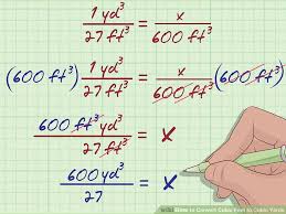 3 Ways To Convert Cubic Feet To Cubic Yards Wikihow