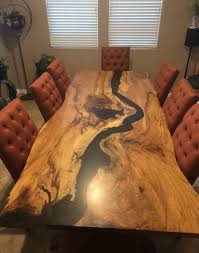 Once milled and properly dried, we were. Live Edge Resin Table Live Edge Dining Table Wood Resin Table Wood Table Design