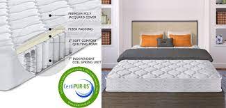 Crown Comfort 8 Inch Contour Support Pocketed Coil Mattress Review Mattresses Reviews Best Mattress Healthy Mattress