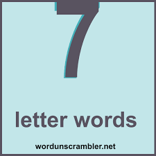 As you may have noticed, that's one more letter than in the english alphabet! 7 Letter Words Word Unscrambler