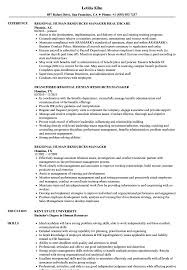 Regional Human Resources Manager Resume Samples Velvet Jobs