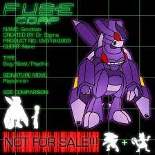 Mewtwo Genesect Genetwo Fuses Pokemon Pokemon Fusion