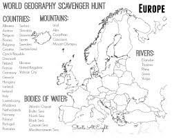 World Geography Scavenger Hunt South America Free Printable World Geography Geography Worksheets Geography Lessons