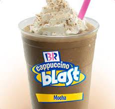 Baskin Robbins Cappuccino Blast C2 Ae Mocha Cappuccino Blast Recipe Frozen Dessert Recipe Coffee Recipes