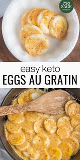 Easy Keto Eggs Au Gratin In 2020 Au Gratin Recipes Gratin Recipe Recipes