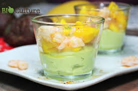 Creme D Avocat Et Son Tartare De Mangue Aux Crevettes Creme D Avocat Verrines Mangue Verrines Crevettes