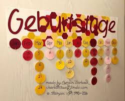 Selfmade Geburtstagskalender Geburtstagskalender Geburtstagskalender Basteln Geburtstagskalender Gestalten