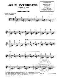 Vidéo guitare, tablature, accords la chanson classique jeux interdits. Jeux Interdits Partitions Pour Tablature Guitare Narcisso Yepes Partitions Musicales Instruments De Musique Et Sono