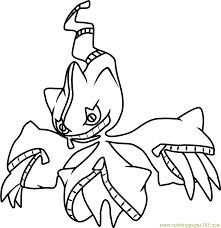mega banette pokemon coloring page for kids free pokemon printable coloring pages online for kids coloringpages101 com coloring pages for kids