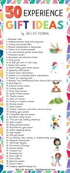 50 Experience Gift Ideas For Families Children Experience Gifts Christmas Experiences Diy Gifts For Kids