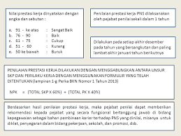Untuk itu diterbitkanlah peraturan pemerintah peraturan pemerintah republik indonesia nomor 46 tahun 2011 tentang penilaian prestasi kerja pegawai negeri sipil. Formulir Penilaian Prestasi Kerja Ppt Download