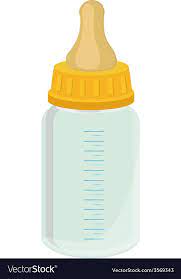 Baby Bottle Vector Image On Vectorstock Milk Bottle Baby Baby Bottles Bottle