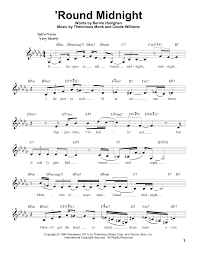 Round Midnight By Ella Fitzgerald Pro Vocal Digital Sheet Music
