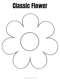 You can not question that free printable flower template is generating everyone's daily life much easier. Free Printable Flower Template Simple Mom Project