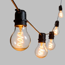 Vintage Led 36v Vintage Gluhbirnen Lichterkette Mit Led Spiral Filament Warmweiss Vintage Gluhbirne Lichterkette Gluhbirnen Lichterkette