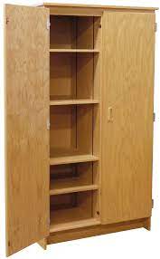 Get the best deal for wooden storage cabinets from the largest online selection at ebay.com. Wood Storage Cabinets With Double Doors A Large Divided Interior And Plenty Of Shelves Wood Storage Cabi Wood Storage Cabinets Storage Cabinets Wood Storage